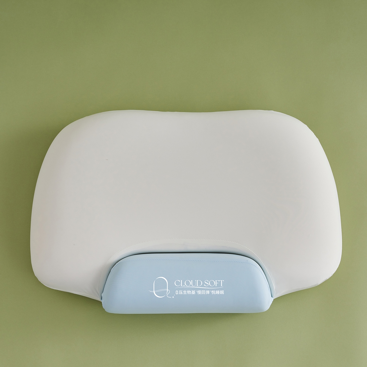 91家纺网 家纺一手货源 找家纺 乐可 2025新款零压双向深睡护颈记忆枕枕头枕芯 零压双向深睡枕-蓝