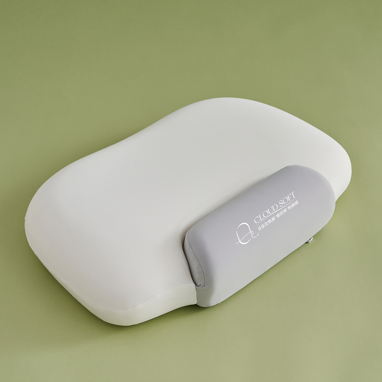 91家纺网 家纺一手货源 找家纺 乐可 2025新款零压双向深睡护颈记忆枕枕头枕芯 零压双向深睡枕-灰