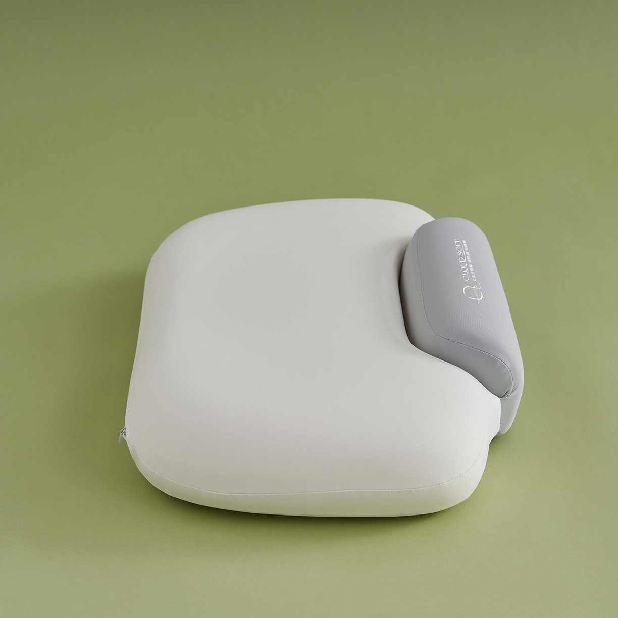 91家纺网 家纺一手货源 找家纺 乐可 2025新款零压双向深睡护颈记忆枕枕头枕芯 零压双向深睡枕-灰