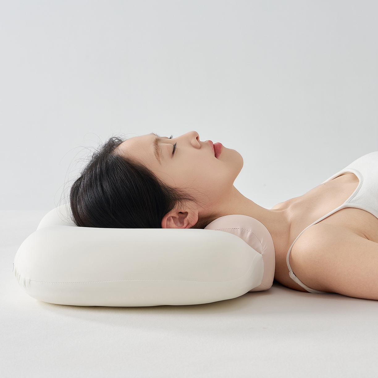 91家纺网 家纺一手货源 找家纺 乐可 2025新款零压双向深睡护颈记忆枕枕头枕芯 零压双向深睡枕-粉