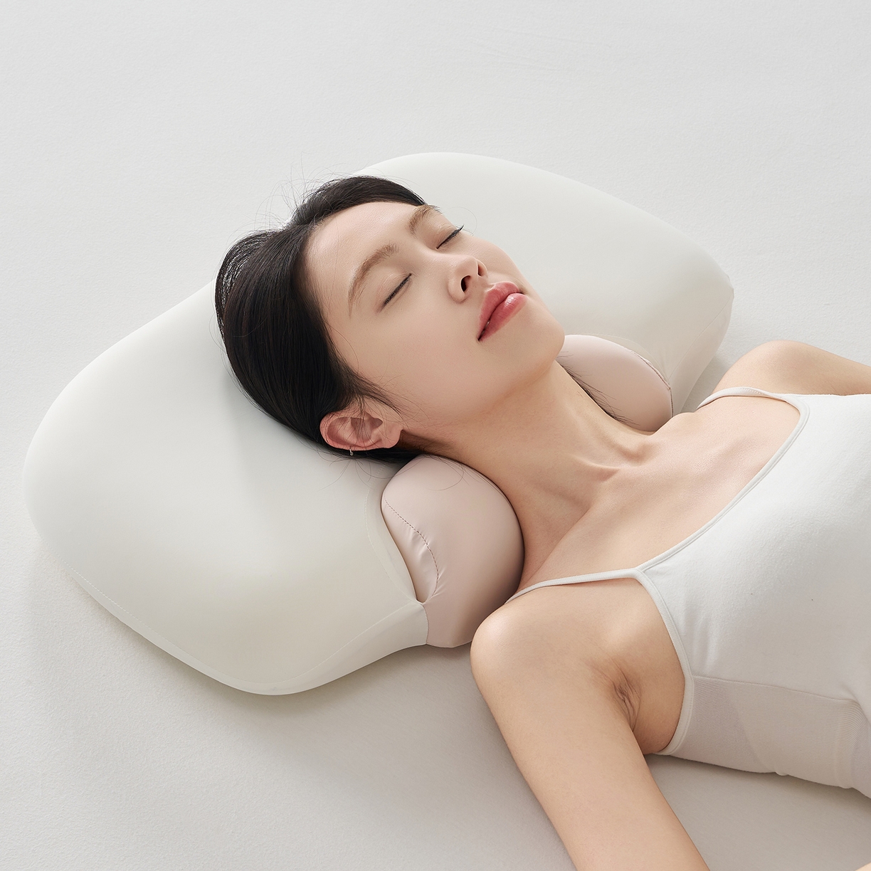 91家纺网 家纺一手货源 找家纺 乐可 2025新款零压双向深睡护颈记忆枕枕头枕芯 零压双向深睡枕-粉