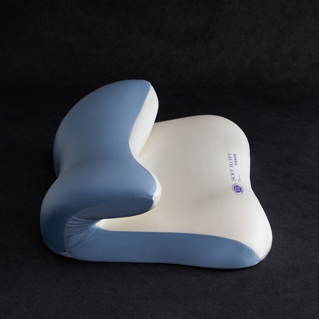 91家纺网 家纺一手货源 找家纺 乐可 2025新款零压云翼记忆枕枕头枕芯 零压云翼枕-蓝