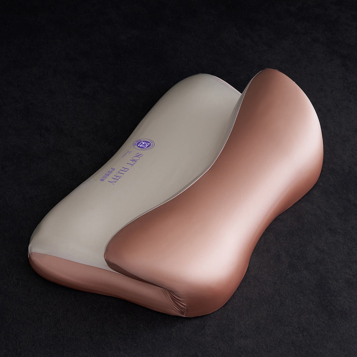 91家纺网 家纺一手货源 找家纺 乐可 2025新款零压云翼记忆枕枕头枕芯 零压云翼枕-粉