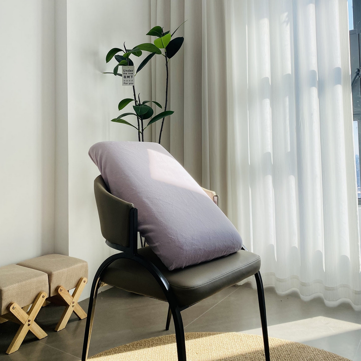 佳笠家居 2025新款正宗250g全消光牛奶绒懒人枕套旅行枕套 香芋紫