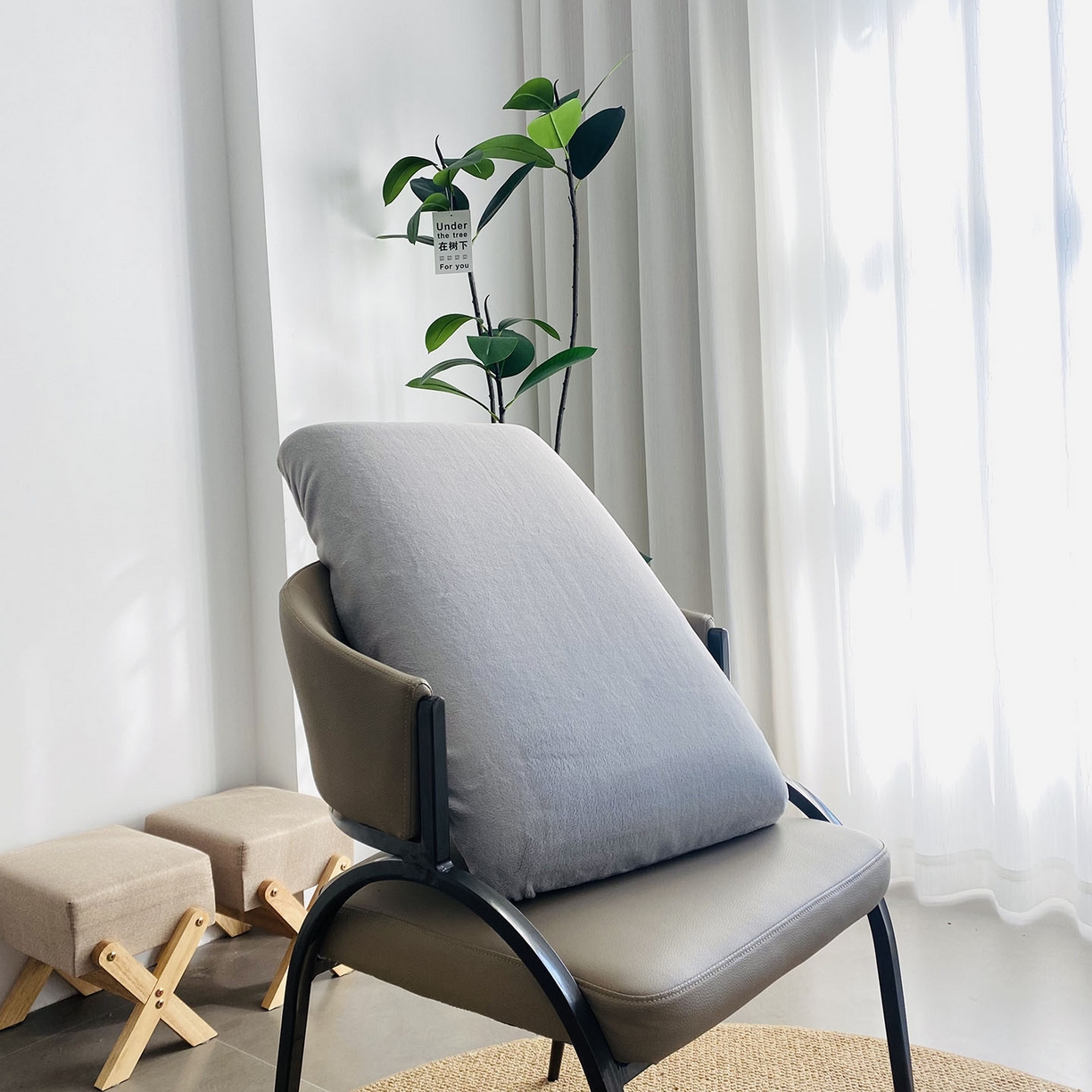 佳笠家居 2025新款正宗250g全消光牛奶绒懒人枕套旅行枕套 中性灰