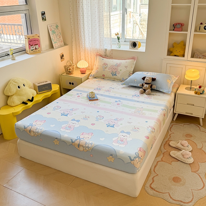 91家纺网 家纺一手货源 找家纺 （总）名优家纺 2026新款12868全棉印花床笠