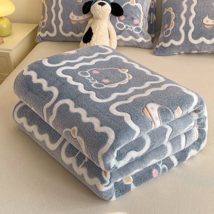 91家纺网 家纺一手货源 找家纺 爱彼家纺 2025热门冬季加厚雪花绒印花多功能毛毯毯子修色图-系列二 恐龙仔