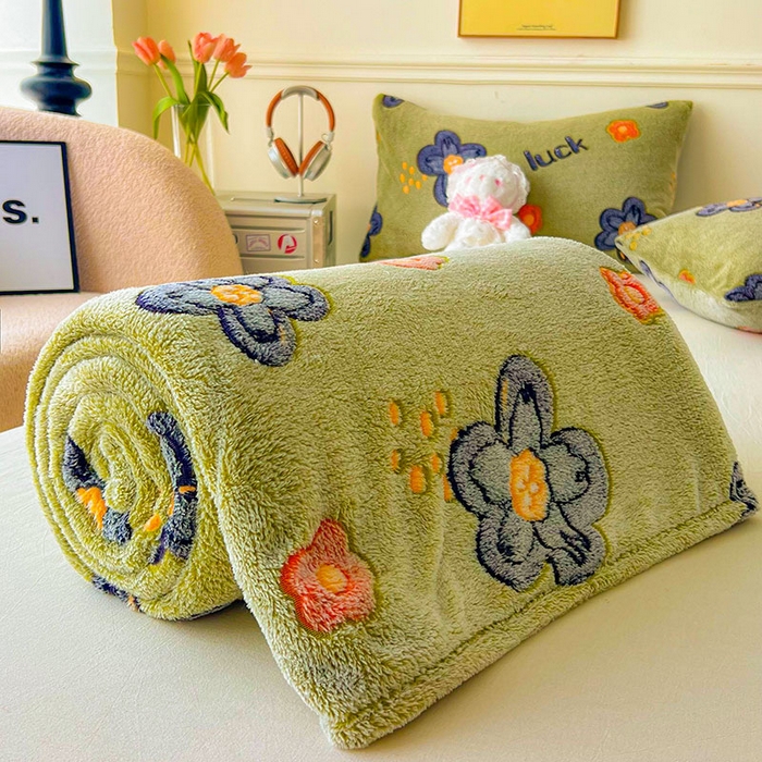 91家纺网 家纺一手货源 找家纺 爱彼家纺 2025热门冬季加厚雪花绒印花多功能毛毯毯子修色图-系列二 浪漫花舞