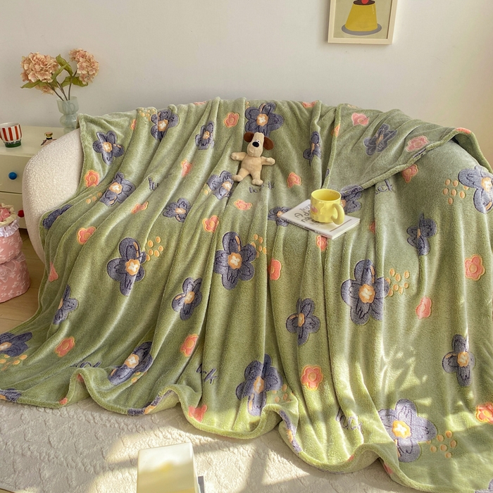 91家纺网 家纺一手货源 找家纺 爱彼家纺 2025热门冬季加厚雪花绒印花多功能毛毯毯子修色图-系列二 浪漫花舞