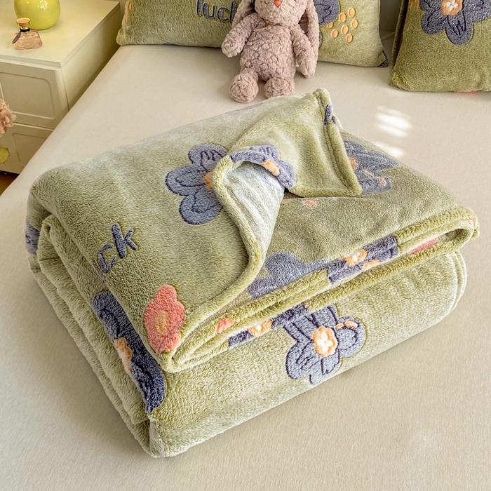 91家纺网 家纺一手货源 找家纺 爱彼家纺 2025热门冬季加厚雪花绒印花多功能毛毯毯子修色图-系列二 浪漫花舞