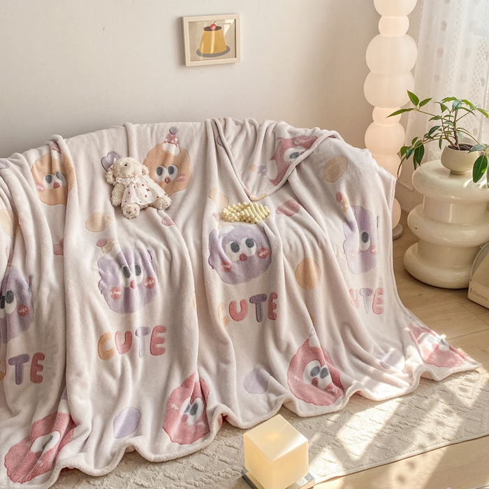 91家纺网 家纺一手货源 找家纺 爱彼家纺 2025热门冬季加厚雪花绒印花多功能毛毯毯子修色图-系列二 毛毛球