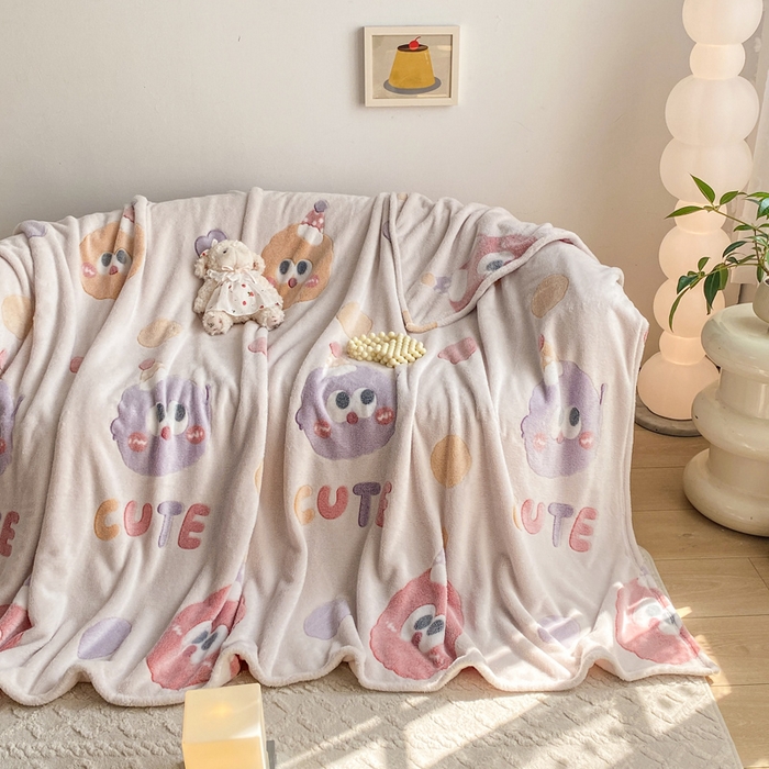 91家纺网 家纺一手货源 找家纺 爱彼家纺 2025热门冬季加厚雪花绒印花多功能毛毯毯子修色图-系列二 毛毛球