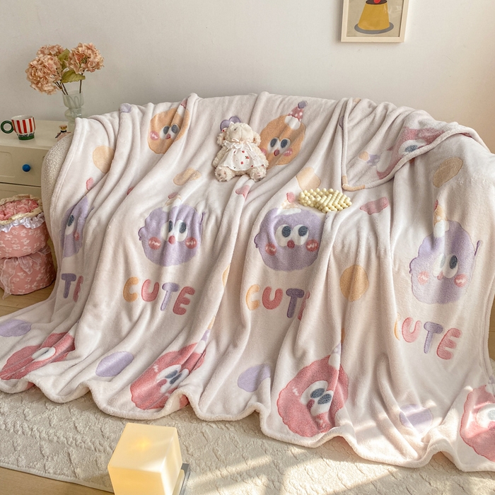 91家纺网 家纺一手货源 找家纺 爱彼家纺 2025热门冬季加厚雪花绒印花多功能毛毯毯子修色图-系列二 毛毛球