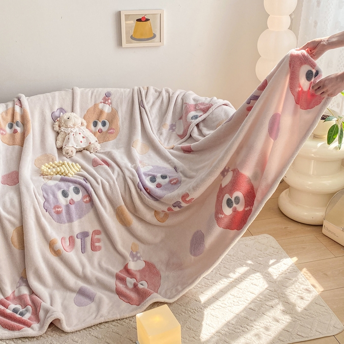 91家纺网 家纺一手货源 找家纺 爱彼家纺 2025热门冬季加厚雪花绒印花多功能毛毯毯子修色图-系列二 毛毛球