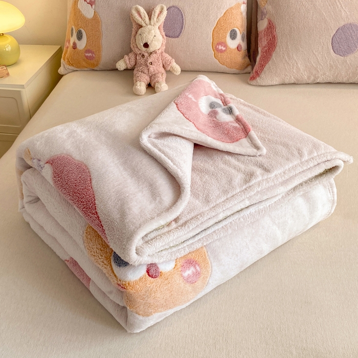 91家纺网 家纺一手货源 找家纺 爱彼家纺 2025热门冬季加厚雪花绒印花多功能毛毯毯子修色图-系列二 毛毛球