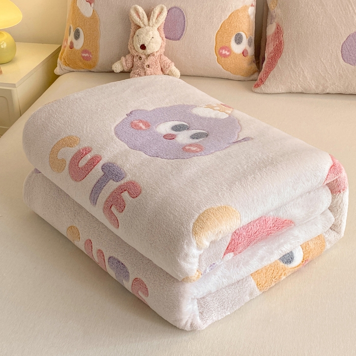 91家纺网 家纺一手货源 找家纺 爱彼家纺 2025热门冬季加厚雪花绒印花多功能毛毯毯子修色图-系列二 毛毛球