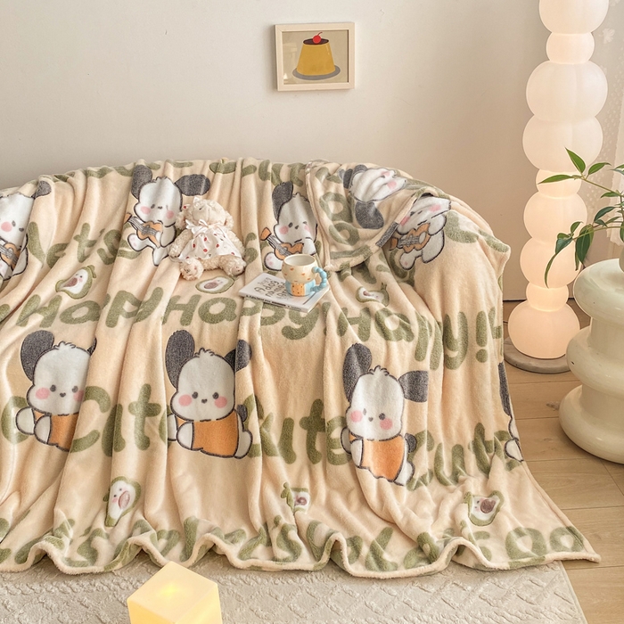 91家纺网 家纺一手货源 找家纺 爱彼家纺 2025热门冬季加厚雪花绒印花多功能毛毯毯子修色图-系列二 皮皮狗