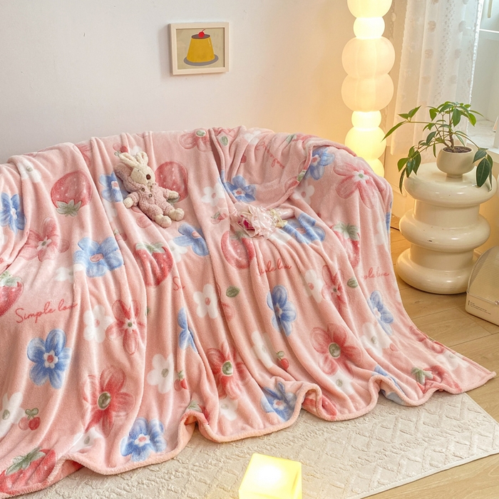 91家纺网 家纺一手货源 找家纺 爱彼家纺 2025热门冬季加厚雪花绒印花多功能毛毯毯子修色图-系列二 七彩乐园