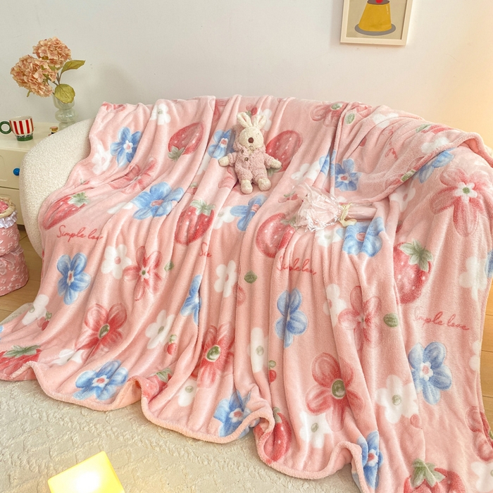 91家纺网 家纺一手货源 找家纺 爱彼家纺 2025热门冬季加厚雪花绒印花多功能毛毯毯子修色图-系列二 七彩乐园