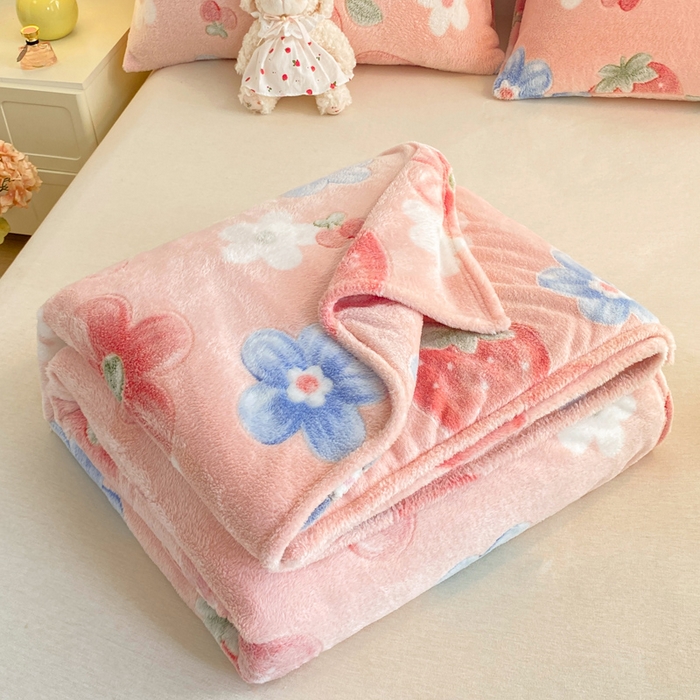 91家纺网 家纺一手货源 找家纺 爱彼家纺 2025热门冬季加厚雪花绒印花多功能毛毯毯子修色图-系列二 七彩乐园