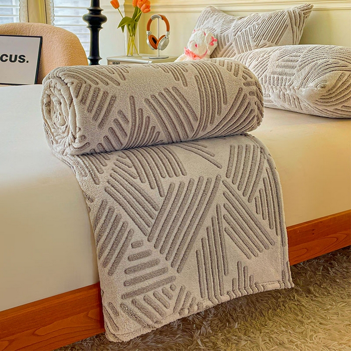 91家纺网 家纺一手货源 找家纺 爱彼家纺 2025热门冬季加厚雪花绒印花多功能毛毯毯子修色图-系列二 想听海风