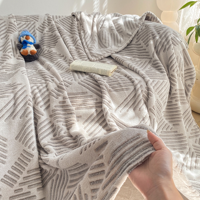 91家纺网 家纺一手货源 找家纺 爱彼家纺 2025热门冬季加厚雪花绒印花多功能毛毯毯子修色图-系列二 想听海风