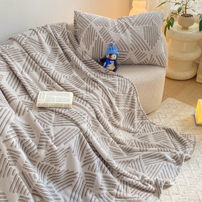 91家纺网 家纺一手货源 找家纺 爱彼家纺 2025热门冬季加厚雪花绒印花多功能毛毯毯子修色图-系列二 想听海风