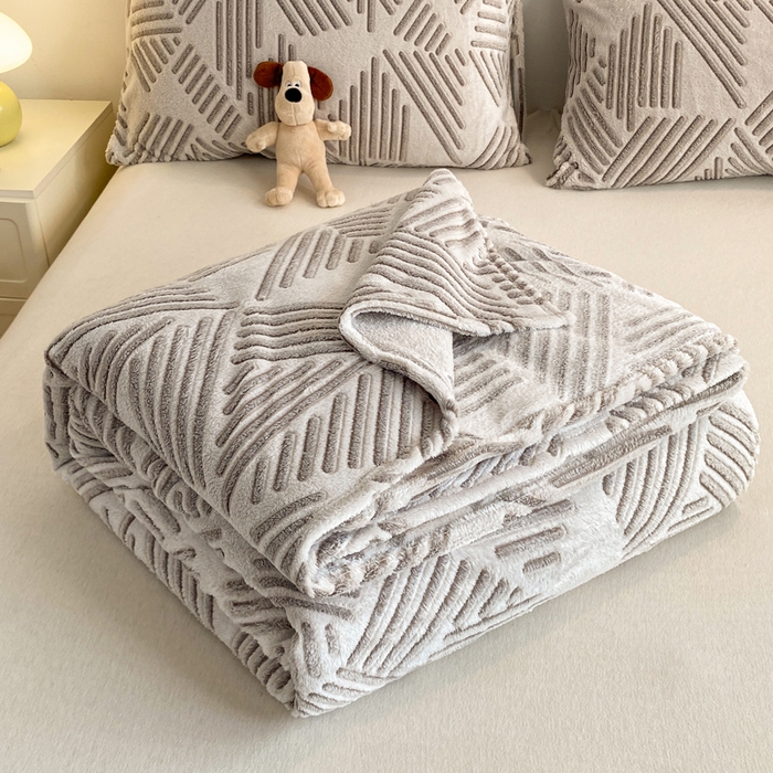 91家纺网 家纺一手货源 找家纺 爱彼家纺 2025热门冬季加厚雪花绒印花多功能毛毯毯子修色图-系列二 想听海风