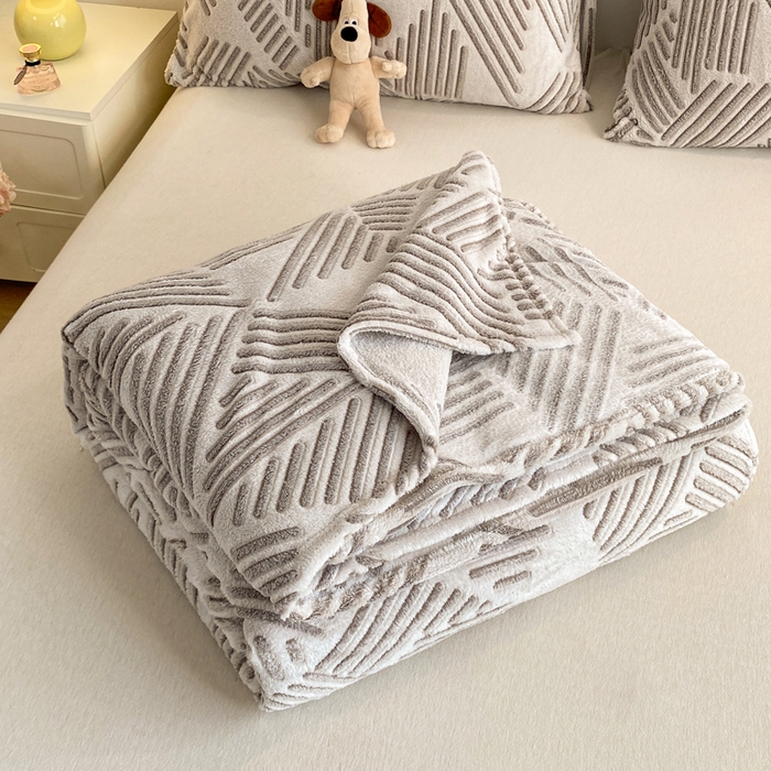 91家纺网 家纺一手货源 找家纺 爱彼家纺 2025热门冬季加厚雪花绒印花多功能毛毯毯子修色图-系列二 想听海风