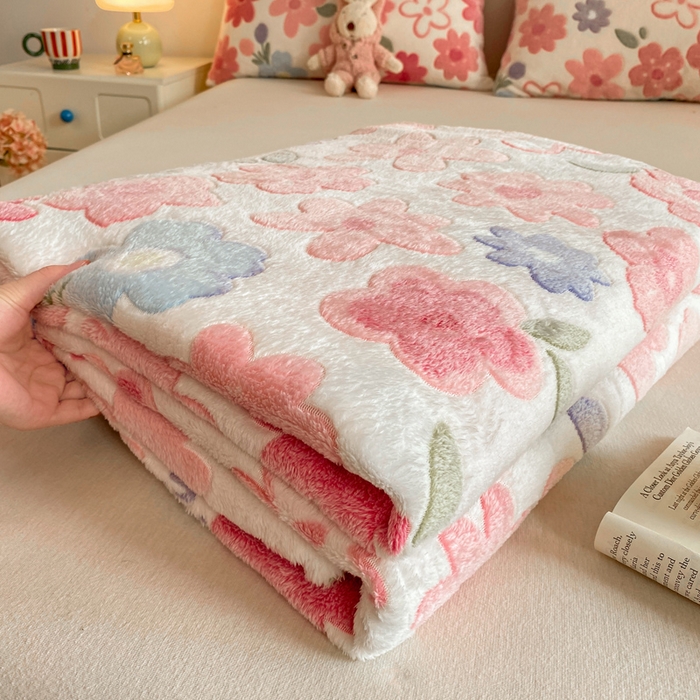 91家纺网 家纺一手货源 找家纺 爱彼家纺 2025热门冬季加厚雪花绒印花多功能毛毯毯子修色图-系列二 小岛来信