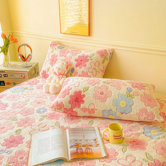 91家纺网 家纺一手货源 找家纺 爱彼家纺 2025热门冬季加厚雪花绒印花多功能毛毯毯子修色图-系列二 小岛来信