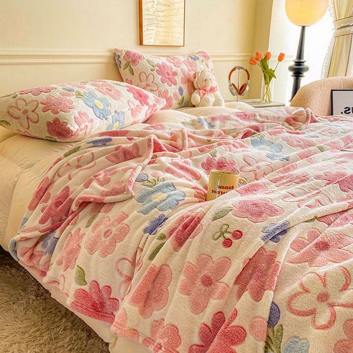 91家纺网 家纺一手货源 找家纺 爱彼家纺 2025热门冬季加厚雪花绒印花多功能毛毯毯子修色图-系列二 小岛来信