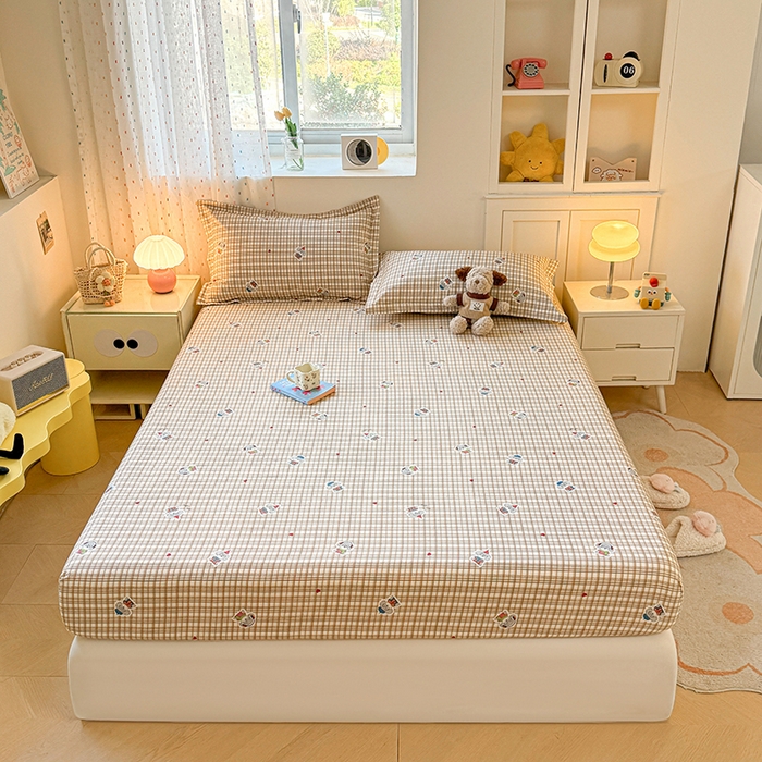 91家纺网 家纺一手货源 找家纺 名优家纺 2026新款12868全棉印花床笠 帽子比熊