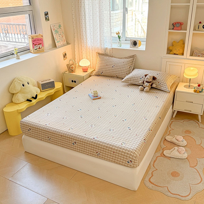 91家纺网 家纺一手货源 找家纺 名优家纺 2026新款12868全棉印花床笠 帽子比熊