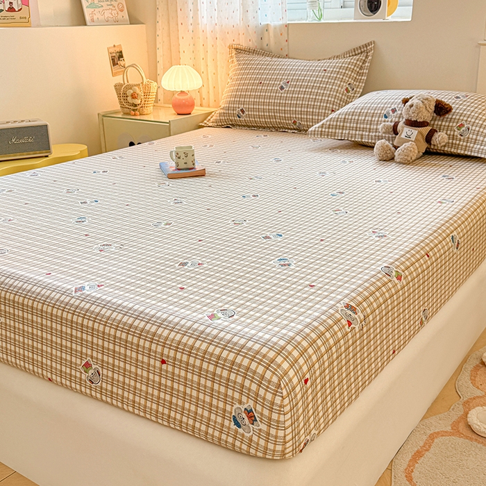 91家纺网 家纺一手货源 找家纺 名优家纺 2026新款12868全棉印花床笠 帽子比熊