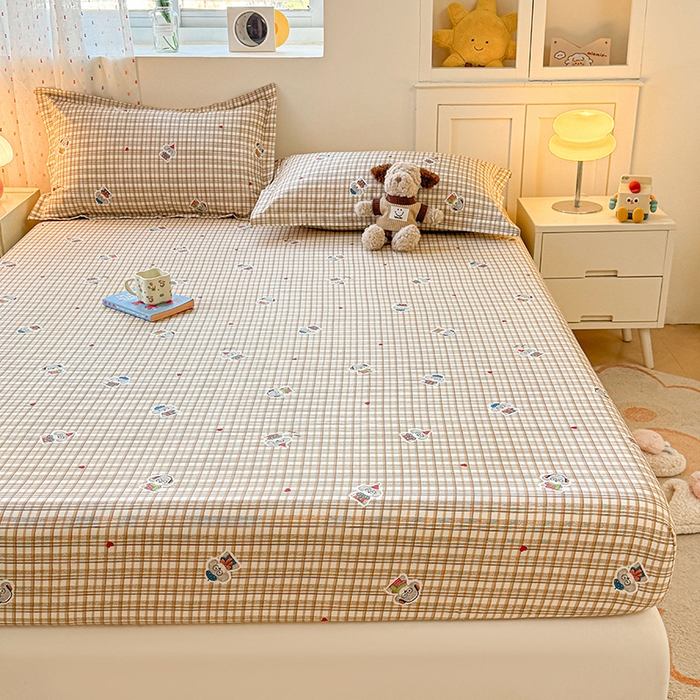 91家纺网 家纺一手货源 找家纺 名优家纺 2026新款12868全棉印花床笠 帽子比熊