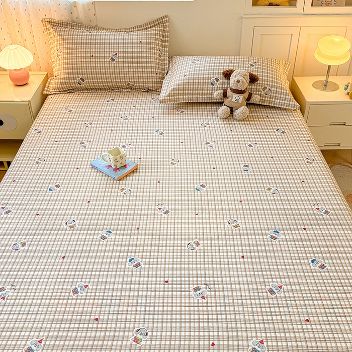 91家纺网 家纺一手货源 找家纺 名优家纺 2026新款12868全棉印花床笠 帽子比熊