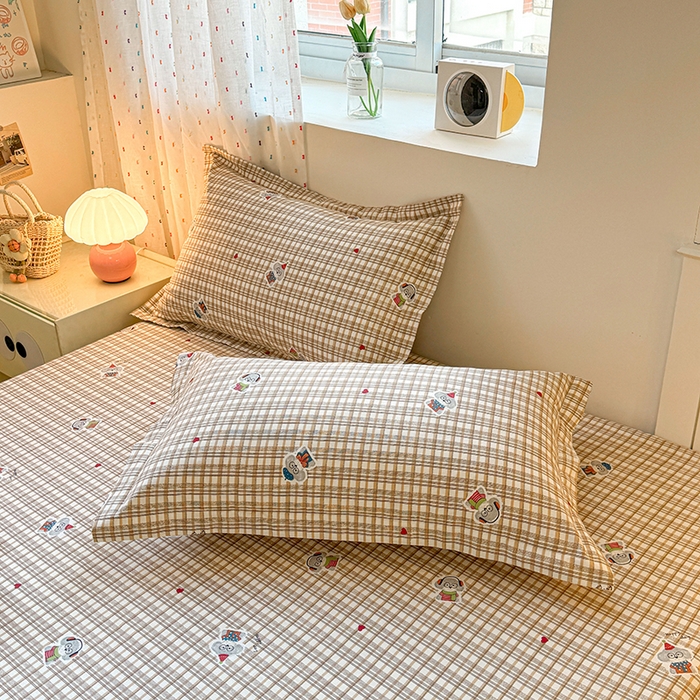 91家纺网 家纺一手货源 找家纺 名优家纺 2026新款12868全棉印花床笠 帽子比熊