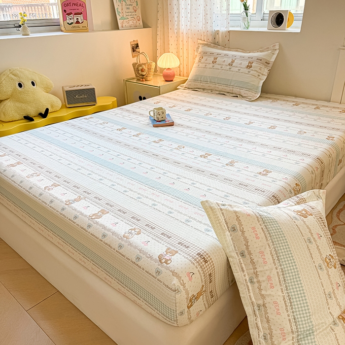 91家纺网 家纺一手货源 找家纺 名优家纺 2026新款12868全棉印花床笠 西西莉亚