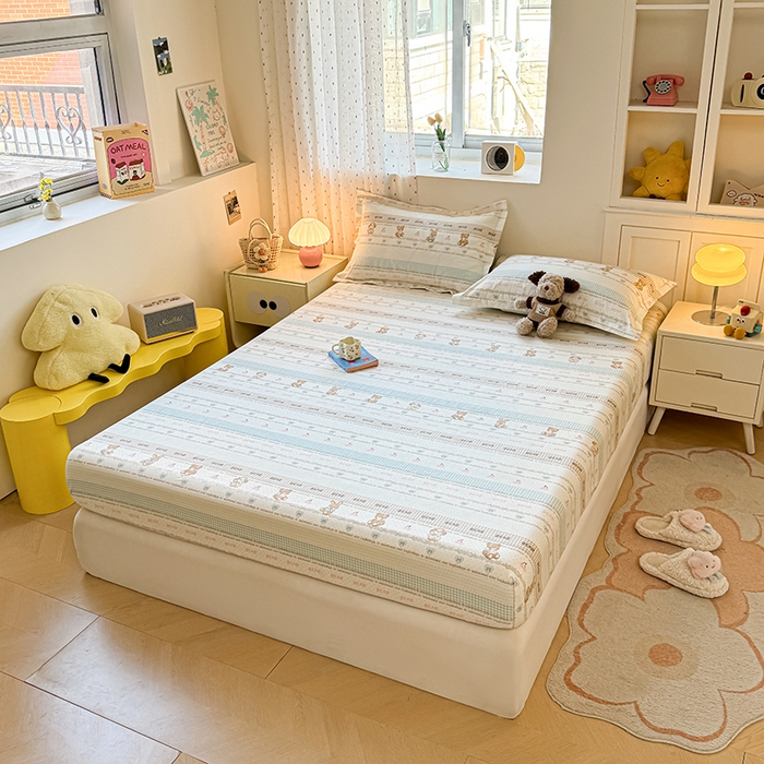 91家纺网 家纺一手货源 找家纺 名优家纺 2026新款12868全棉印花床笠 西西莉亚