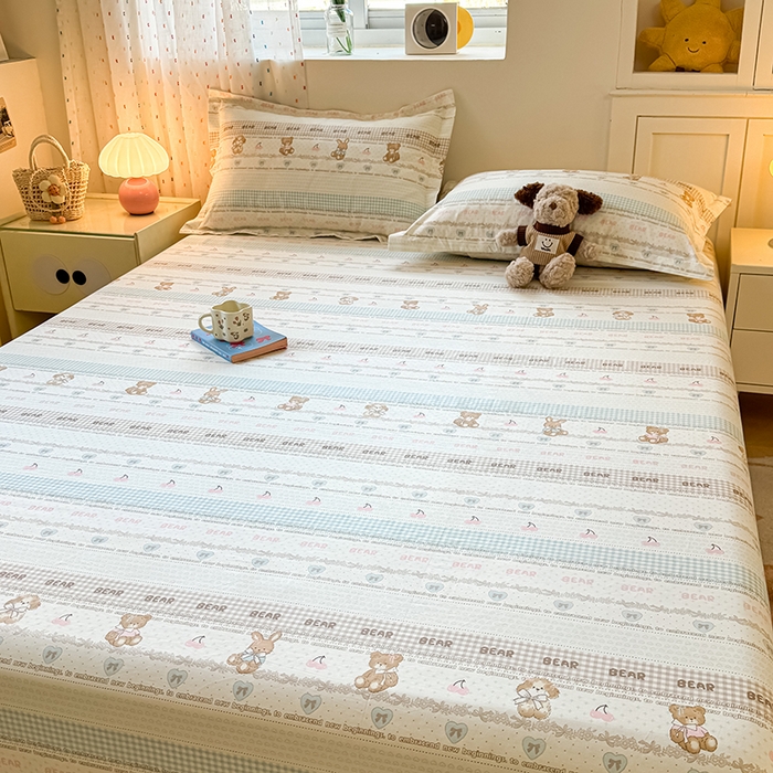 91家纺网 家纺一手货源 找家纺 名优家纺 2026新款12868全棉印花床笠 西西莉亚