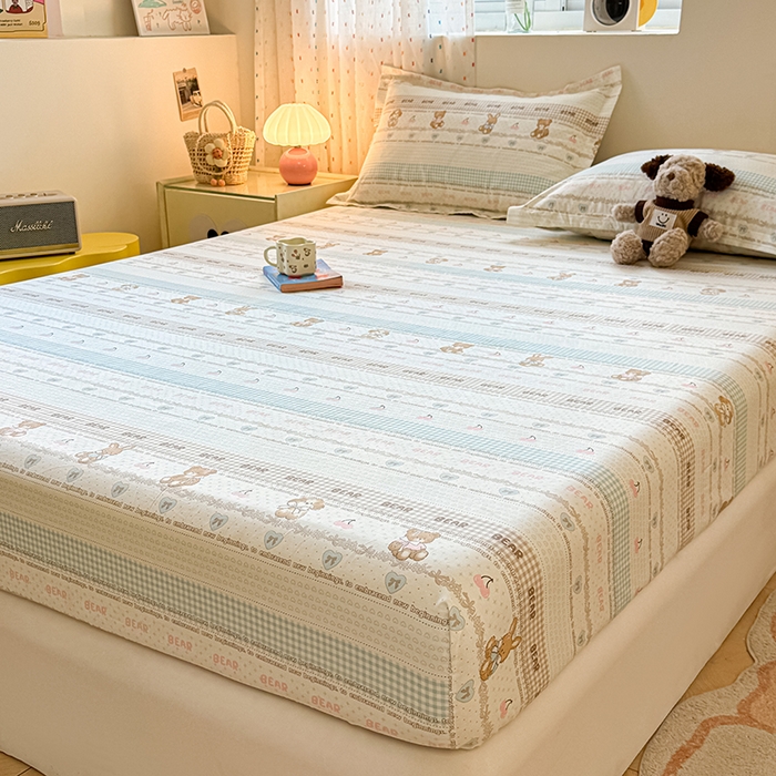 91家纺网 家纺一手货源 找家纺 名优家纺 2026新款12868全棉印花床笠 西西莉亚