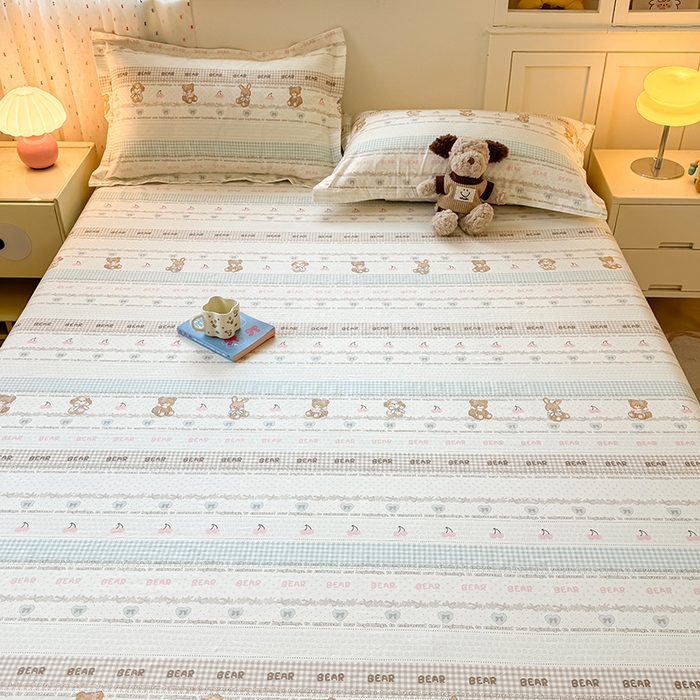 91家纺网 家纺一手货源 找家纺 名优家纺 2026新款12868全棉印花床笠 西西莉亚