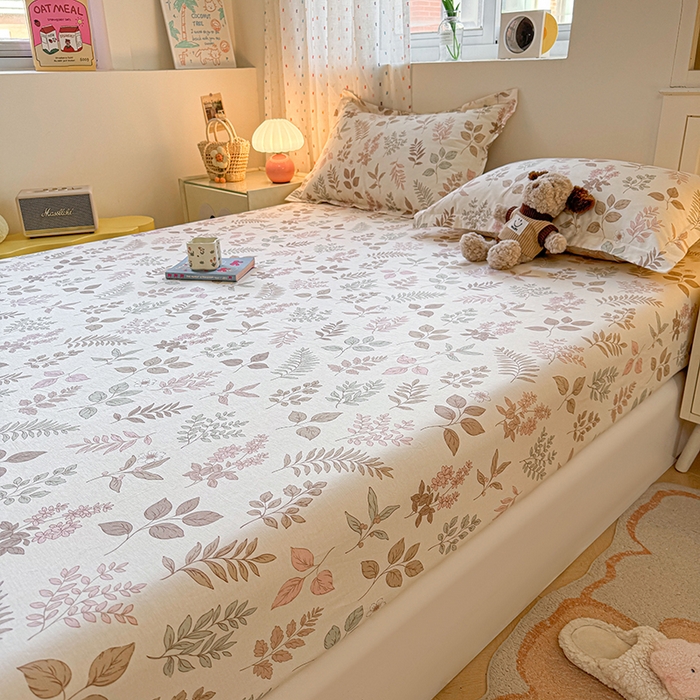 91家纺网 家纺一手货源 找家纺 名优家纺 2026新款12868全棉印花床笠 夏瑾