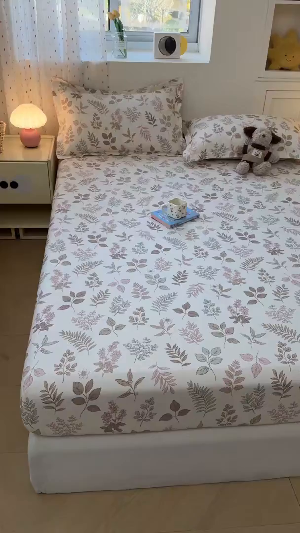 91家纺网 家纺一手货源 找家纺 名优家纺 2026新款12868全棉印花床笠 夏瑾