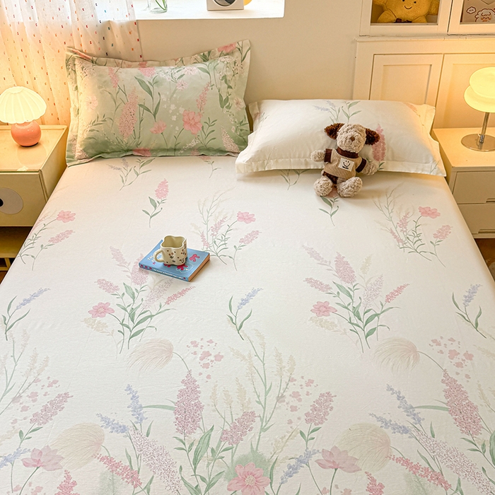 91家纺网 家纺一手货源 找家纺 名优家纺 2026新款12868全棉印花床笠 谣谣玉穗