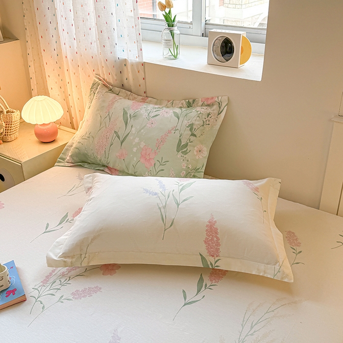 91家纺网 家纺一手货源 找家纺 名优家纺 2026新款12868全棉印花床笠 谣谣玉穗