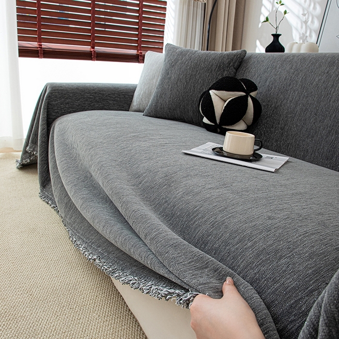 91家纺网 家纺一手货源 找家纺 （总）沐沐家纺 2026新款亮丝沙发巾