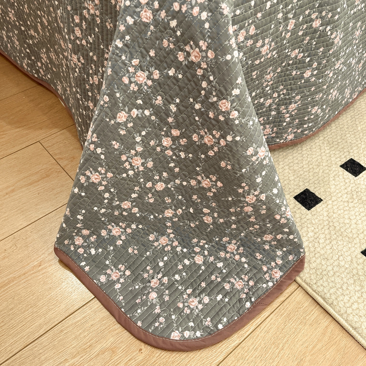 91家纺网 家纺一手货源 找家纺 （总）优悦生活馆 2025新款全棉花边床盖四件套