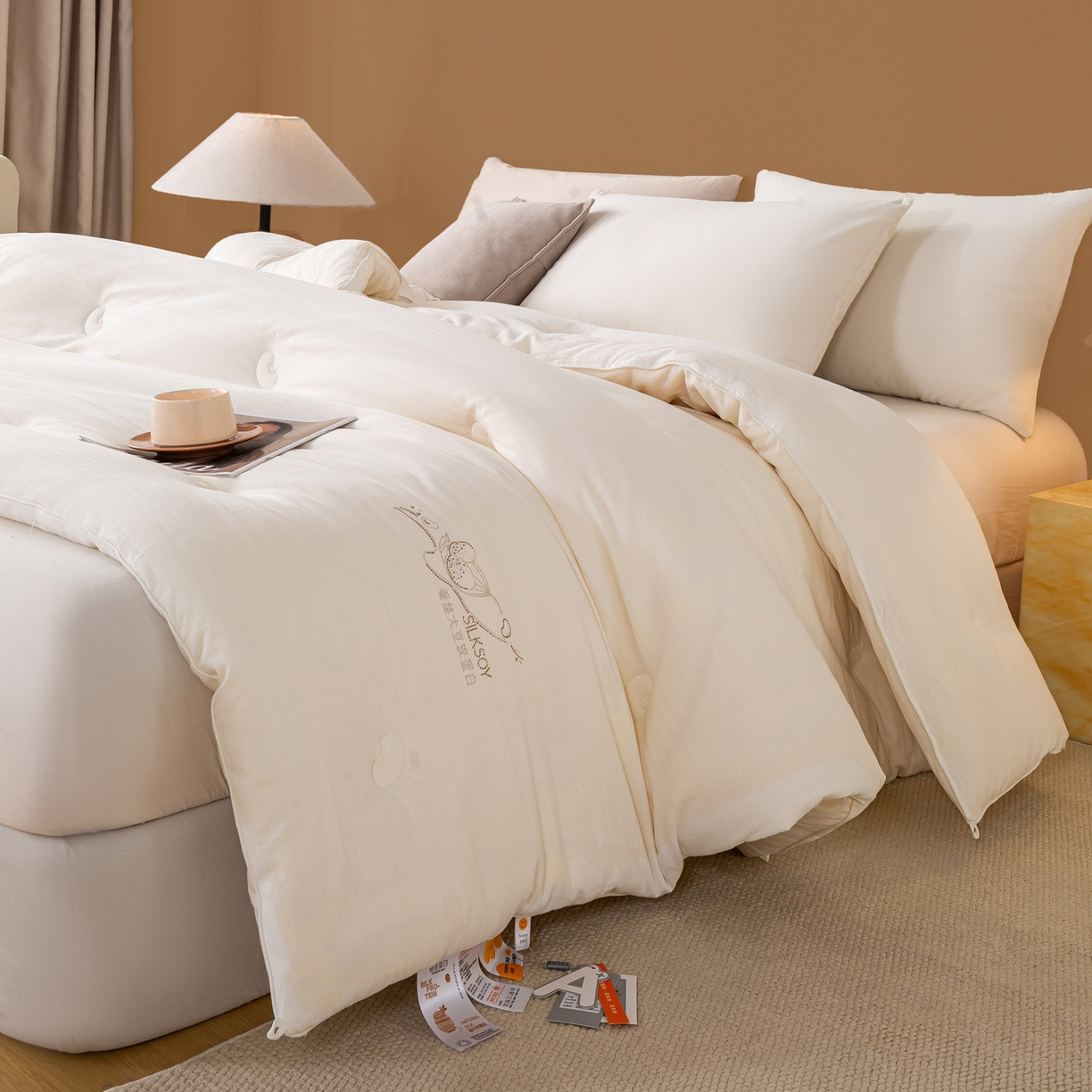 91家纺网 家纺一手货源 找家纺 （总）心悦家纺 2025新款全棉桑蚕丝大豆蛋白被  被子被芯